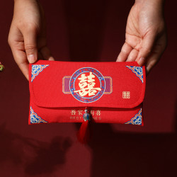 婚庆高档布艺个性创意绸缎万元红包中国风改口大红包袋简约优选