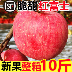 趣果篮 苹果新鲜水果应当季一整箱脆甜包邮条红富士特大冰糖心丑平安苹果