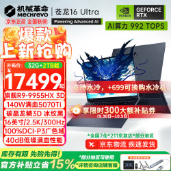 机械革命 苍龙16 Ultra 16英寸 黑色（锐龙R9-9955HX3D、RTX5080、32GB、2TB、2560