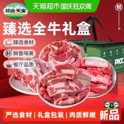 祁连天宝 牛肉礼盒黄牛肉原切牛肋条牛吊龙牛排骨牛蝎子年货食材