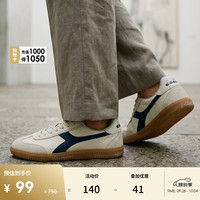 diadora 24春Saunter OG款复古百搭牛皮革休闲鞋德训鞋 米/蓝N5412 37