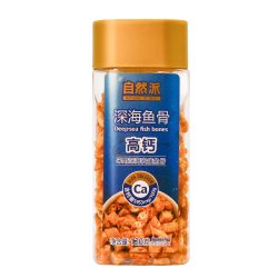 自然派 深海鱼骨酥120g罐装安康鱼骨粒儿童高钙休闲零食办公室小吃
