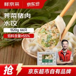 鲜京采 荠菜猪肉水饺 1320g（66只）