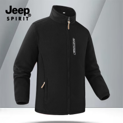 JEEP SPIRIT 男摇粒绒保暖外套