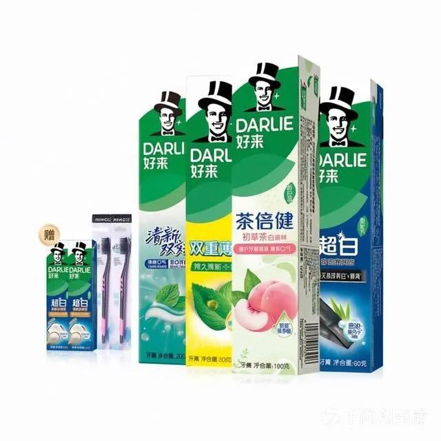 今日必买：好来 清新亮白护齿牙膏组合 茶倍健160g+双重薄荷90g+清新200g+超白90g+赠牙膏40g*2+牙刷*2（共620g）