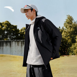 安踏 Primaloft户外棉服 | 连帽P棉外套男士夹克秋冬季保暖防泼水棉衣