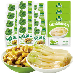 吉香居 轻盐麻油榨菜丝组合装 61.8g*3+25g*12