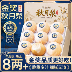 蒲恋 正宗山东秋月梨新鲜冰糖梨水果礼盒中秋送礼 单果300g+ 5斤装净4.5斤*