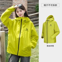 移动端:骆驼 雨神冲锋衣女2026春夏硬壳单冲暴雨级防风防水户外登山服外套