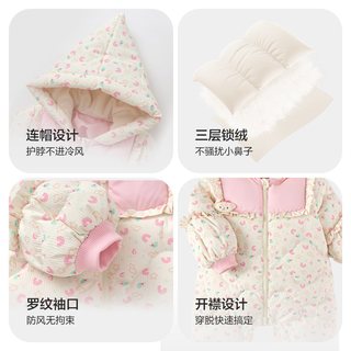 巴拉巴拉 婴儿加厚连体羽绒服 A类