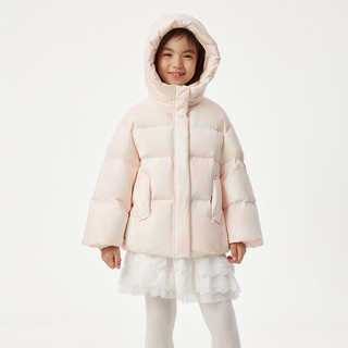 坦博尔 TCF530306A 加厚保暖 炫彩橘 150cm 儿童羽绒服