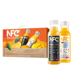 农夫山泉 NFC 果汁组合装 2口味 300ml*12瓶（橙汁300ml*6瓶+芒果混合汁300ml*6瓶）