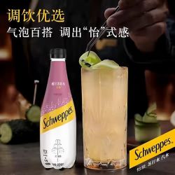 怡泉 400ml桃汁苏打水无糖气泡苏打水0卡0脂肪0糖12瓶