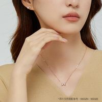 周生生 Daily Luxe炫幻在逃公主蝴蝶结钻石项链93032N
