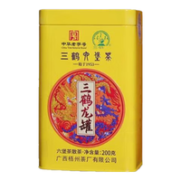 三鹤 六堡茶黑茶 特级2019年陈 200g罐装
