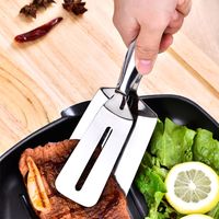 宅家食光：煎铲夹子不锈钢神器煎鱼铲牛排铲家用多功能厨房披萨烙饼煎饼锅铲