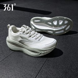 361° 361爆沫5跑步鞋男款夏季男鞋薄款透气网面软底缓震泡沫厚底运动鞋