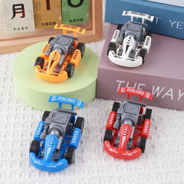 亲子时光：赟娅 小车回力卡丁车玩具赛车模型迷你回力小汽车玩具小礼品随机 回力卡通卡丁车-颜色随机