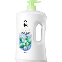 六神 清香劲爽沐浴露持久留香沐浴乳1.5kg薄荷清家庭装温和保湿