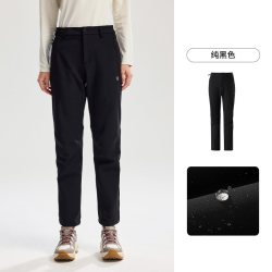 诺诗兰 冈仁IC男士加绒软壳裤户外徒步耐磨长裤防风保暖