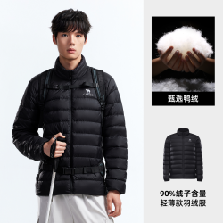 骆驼 户外羽绒服2026秋冬新款男款轻薄保暖高蓬冲锋衣内胆立领外套