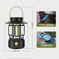 奥克斯 露营灯户外照明超长续航氛围灯野营灯马灯太阳能充电帐篷灯