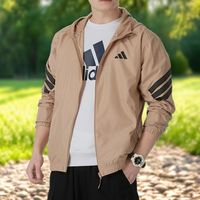 百亿补贴：阿迪达斯 GYM+3S WNDBREAK男子连帽休闲运动夹克外套JM6751