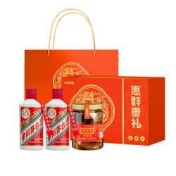 茅台 贵州飞天茅台惠群贵礼53度200ml*2瓶（酒+新会陈皮）礼盒装