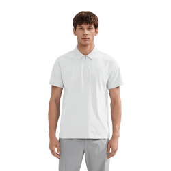小米有品 断码 零界纤维 夏季轻奢商务短袖无痕压胶挺括显瘦 Polo 衫 L(建议100-120斤) 云初白