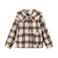 巴拉巴拉 女童冬季加厚翻领棉服