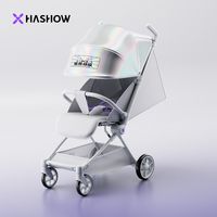 亲子出游：宝贝爱游 哈秀X3pro遛娃旅行口袋婴儿推车可坐躺轻便折叠登机儿童溜娃神器