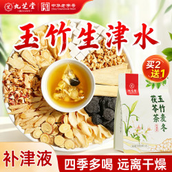 九芝堂 玉竹麦冬生津水 雪梨百合茯苓泡水喝口干口渴补津液中秋节礼物80g