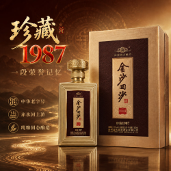 金沙 回沙 珍藏1987 酱香型白酒 53度 500ml 单瓶 纯粮固态 自饮送礼