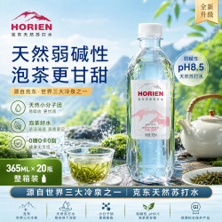 海俪恩 克东天然苏打水无气弱碱性pH8.5泡茶小分子团水365*20瓶