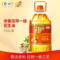福临门 浓香花生油 物理压榨一级 5L
