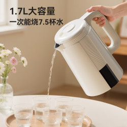 奥克斯 AAS-17AZX-01A 316不锈钢内胆 电水壶  1.7L  白色系