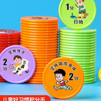 习惯养成积分奖励儿童币家庭奖励小孩子兑换币小朋友奖励积分卡片
