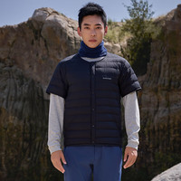 户外徒步：mont·bell 羽绒服男款秋冬800蓬鸭绒轻便圆领短袖内搭舒适保暖外套 1101668 BK黑色 L