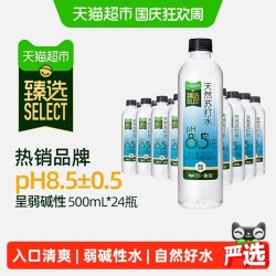 依能 天然苏打水 无糖无汽弱碱性 500ml*24瓶