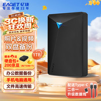 忆捷 G20CPRO USB3.0高速传输 黑色 1TB 移动机械硬盘