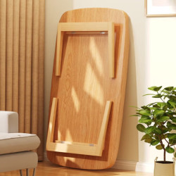 AEY 折叠茶几客厅家用简约小户型实木免安装易收纳小桌子 100*50cm