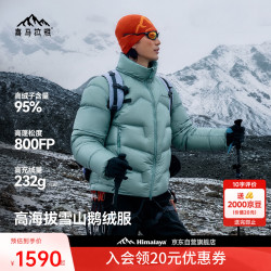 喜马拉雅 玉龙Combo鹅绒服800蓬95绒雪山攀登专业可拆卸帽高定版户外羽绒服