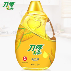 刀唛 玉米油2.2L瓶装小瓶压榨家用烘焙蛋糕专用食用植物油非转基因