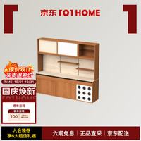 小半 新款时光樱桃木餐边柜实木客厅多功能储物柜收纳柜210cm