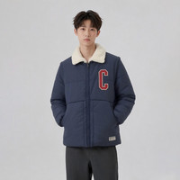冠军 Champion外套男士夹克加厚秋冬保暖休闲服饰棉服 L