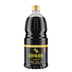 千禾 0 原鲜味极鲜生抽酱油1.52kg自然粮食酿造零添加调味提鲜