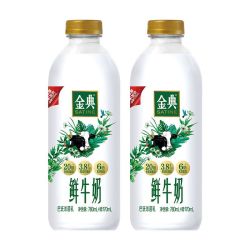 伊利 金典鲜牛奶950ml*2瓶巴氏杀菌低温奶学生早餐鲜牛奶