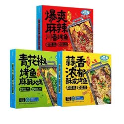 小霸龙 调味川香升级版烤鱼1kg加热即食宵夜淡水鱼类礼盒彩箱年货