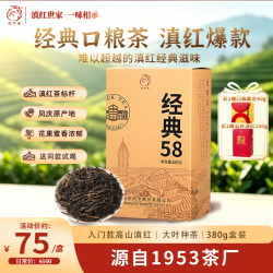 凤宁号 云南凤庆滇红金针茶2023新茶特级花果蜜香红茶口粮茶散茶叶经典58 388g