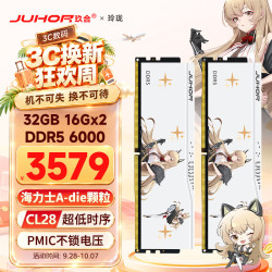 玖合 海力士A-die颗粒 台式机内存条  16GB*2 32GB